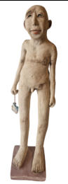 900   - Staande man / hg 60 - br 14 cm