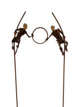 2200 �  - Hooggotische vrienden / hg 160 - br 45 cm